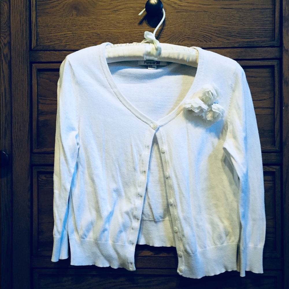 White Cardigan Cover Up for spring Dresses